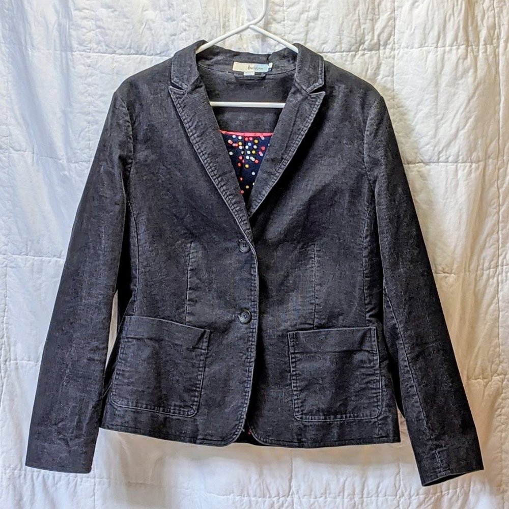 Boden Gray Corduroy Blazer